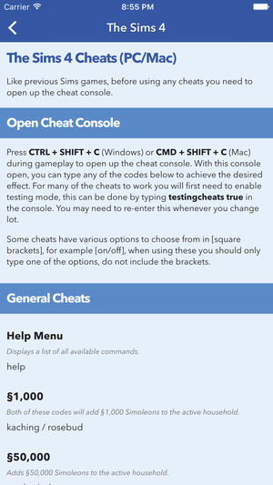 All Cheats For Sims 4 - gemgoodsite